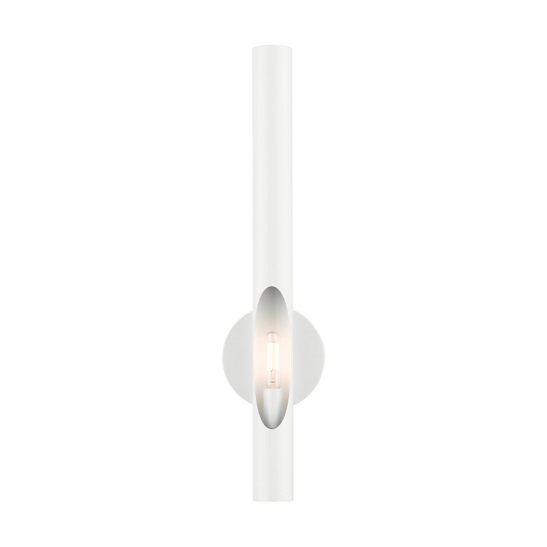 Livex Acra 45911-69 Wall Sconce Light - Shiny White