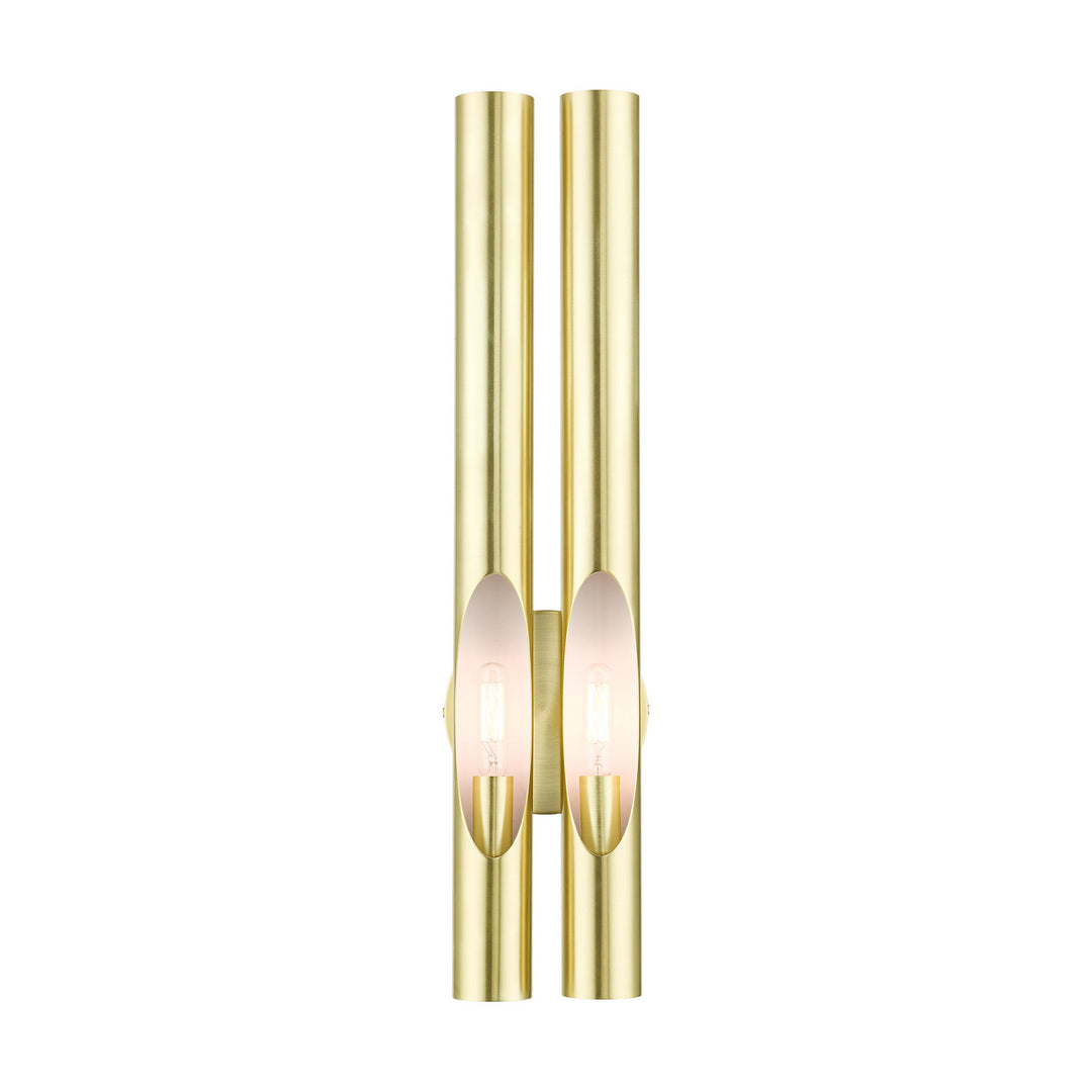 Livex Acra 45912-12 Wall Sconce Light - Satin Brass