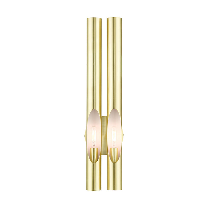 Livex Acra 45912-12 Wall Sconce Light - Satin Brass