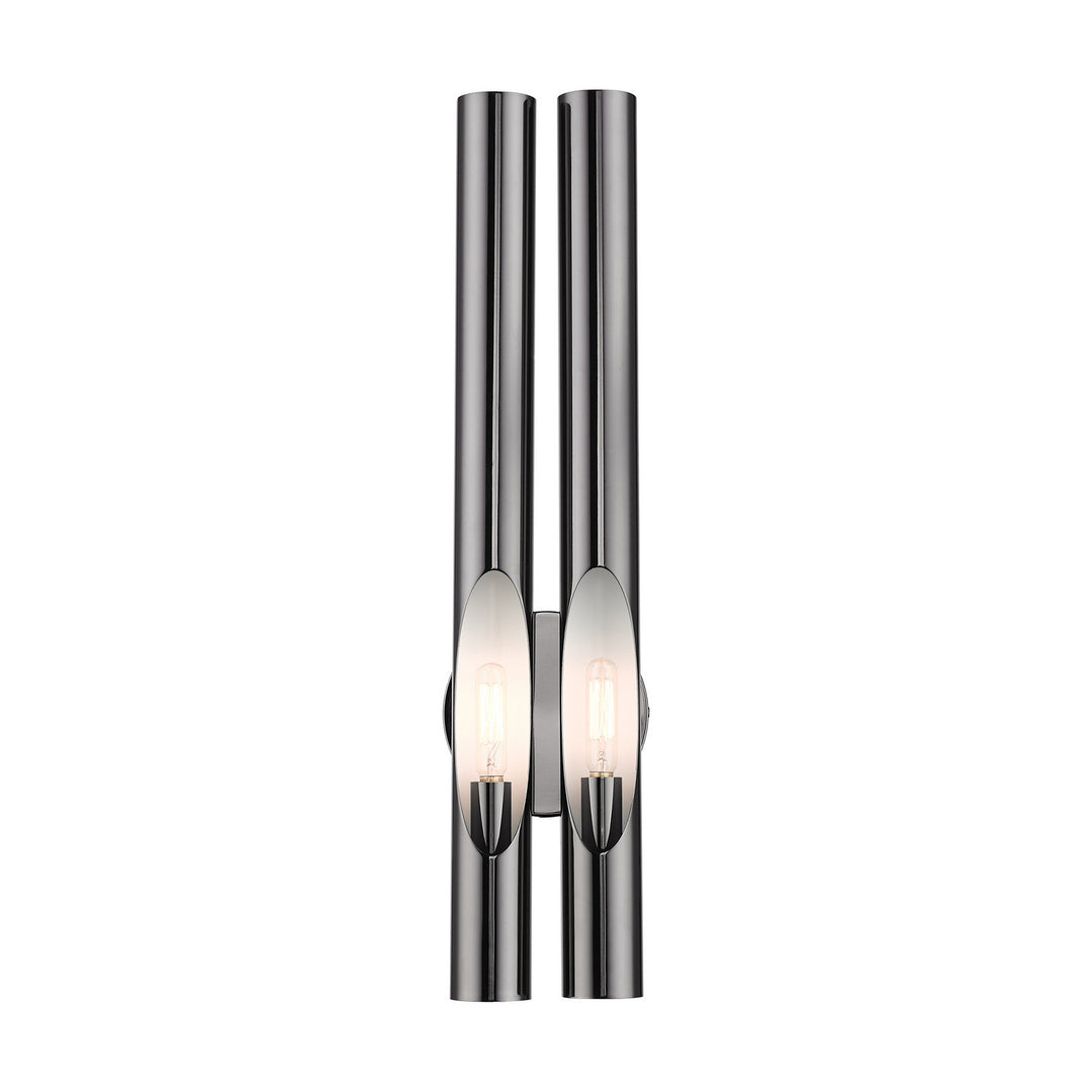 Livex Acra 45912-46 Wall Sconce Light - Black Chrome