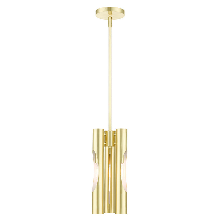 Livex Acra 45913-12 Pendant Light - Satin Brass