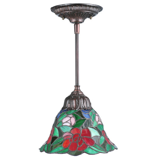 Meyda Tiffany Begonia 107145 Pendant Light - Gyb Flame Lt Blue
