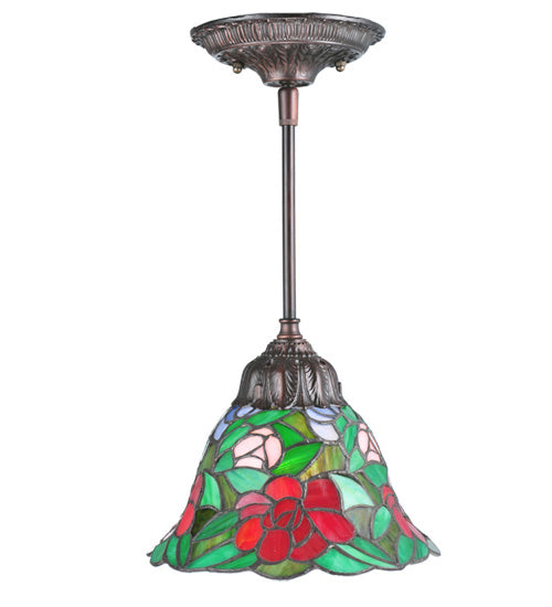 Meyda Tiffany Begonia 107145 Pendant Light - Gyb Flame Lt Blue