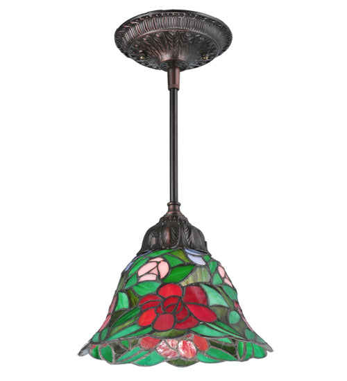 Meyda Tiffany Begonia 107145 Pendant Light - Gyb Flame Lt Blue