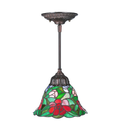 Meyda Tiffany Begonia 107145 Pendant Light - Gyb Flame Lt Blue