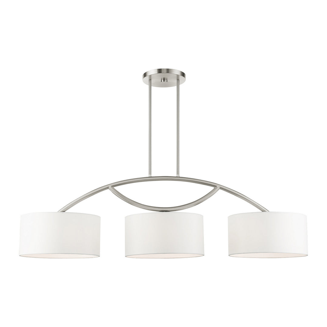 Livex Meridian 45983-91 Pendant Light - Brushed Nickel