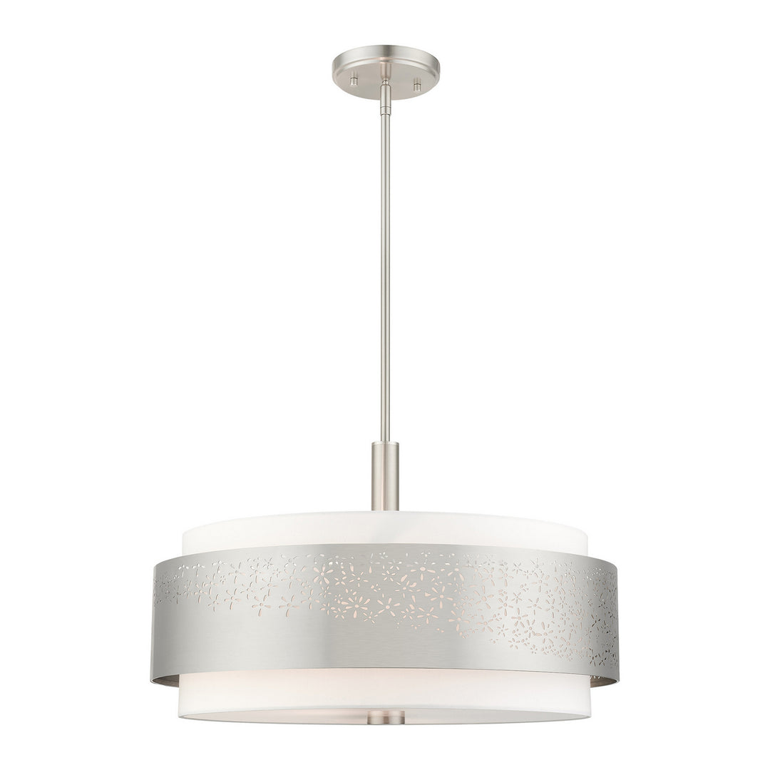 Livex Noria 46255-91 Pendant Light - Brushed Nickel