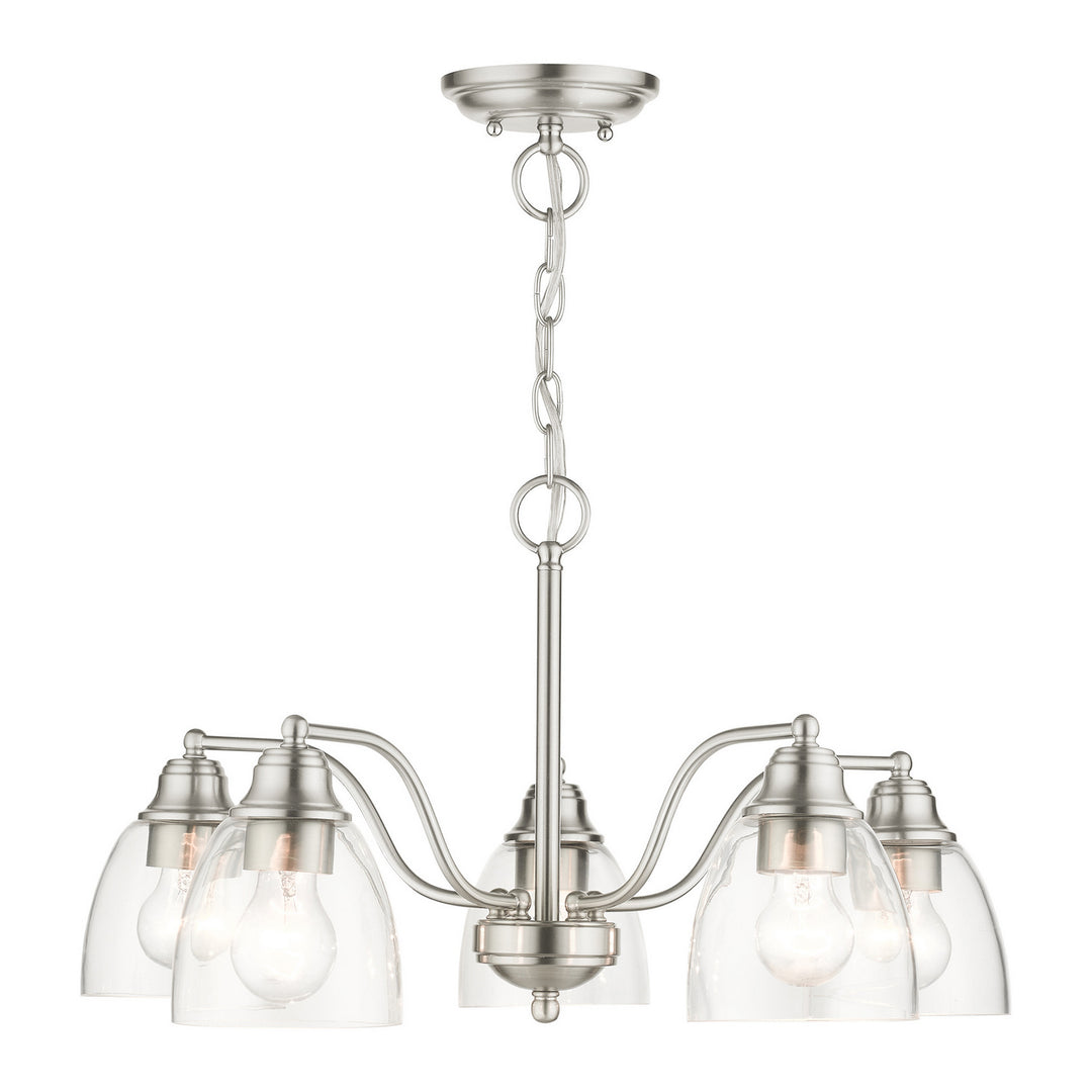 Livex Montgomery 46335-91 Chandelier Light - Brushed Nickel