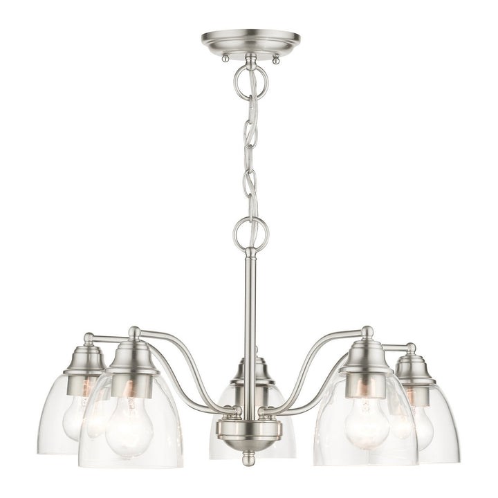 Livex Montgomery 46335-91 Chandelier Light - Brushed Nickel