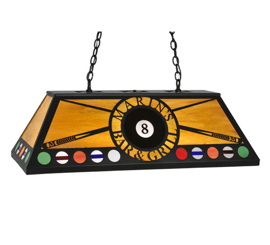 Meyda Tiffany 8 Ball Personalized 107191 Pendant Light - Mahogany Bronze