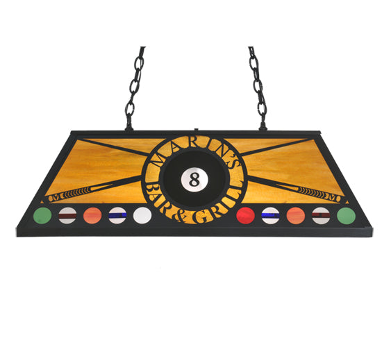 Meyda Tiffany 8 Ball Personalized 107191 Pendant Light - Mahogany Bronze