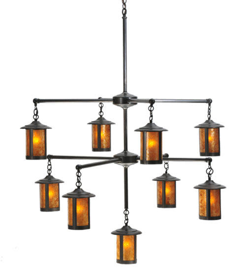 Meyda Tiffany Fulton 107194 Chandelier Light - Craftsman Brown