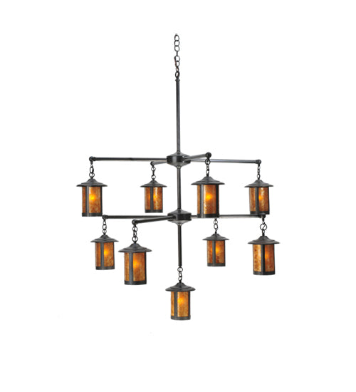 Meyda Tiffany Fulton 107194 Chandelier Light - Craftsman Brown