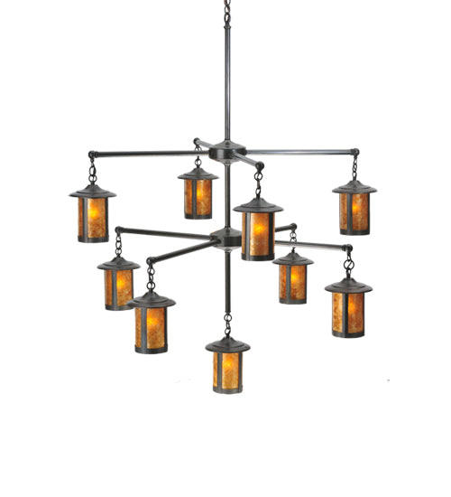 Meyda Tiffany Fulton 107194 Chandelier Light - Craftsman Brown