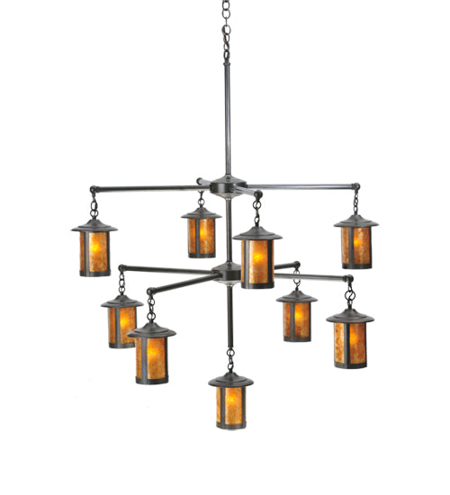 Meyda Tiffany Fulton 107194 Chandelier Light - Craftsman Brown