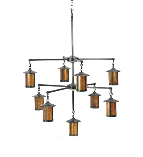 Meyda Tiffany Fulton 107194 Chandelier Light - Craftsman Brown