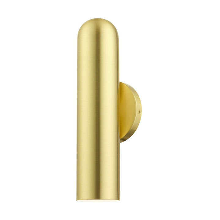 Livex Ardmore 46750-12 Wall Sconce Light - Satin Brass w/ Polished Brasss