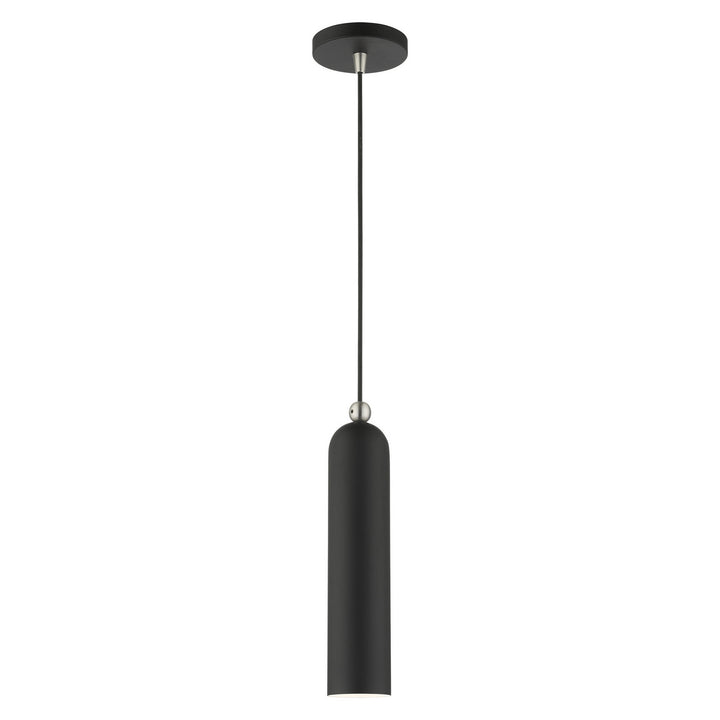 Livex Ardmore 46751-04 Pendant Light - Black w/ Brushed Nickels