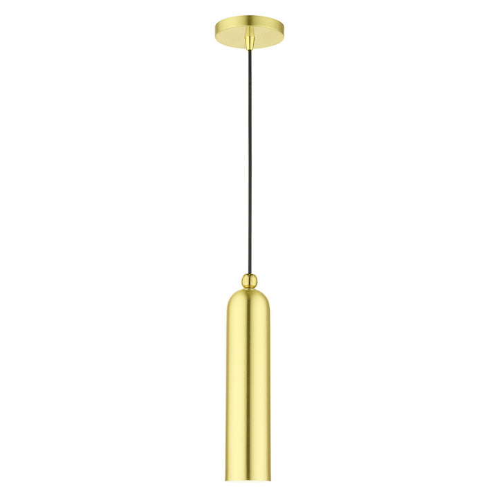 Livex Ardmore 46751-12 Pendant Light - Satin Brass w/ Polished Brasss