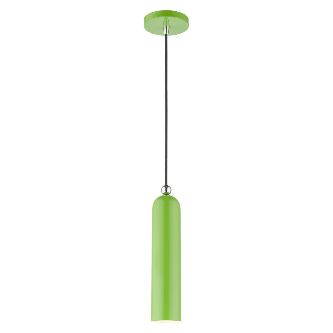 Livex Ardmore 46751-78 Pendant Light - Shiny Apple Green w/ Polished Chromes