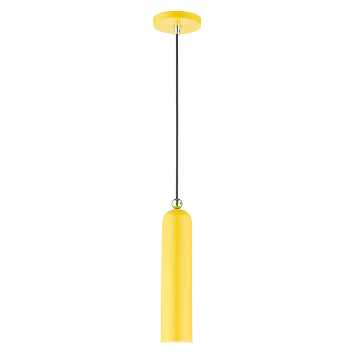 Livex Ardmore 46751-82 Pendant Light - Shiny Yellow w/ Polished Chromes