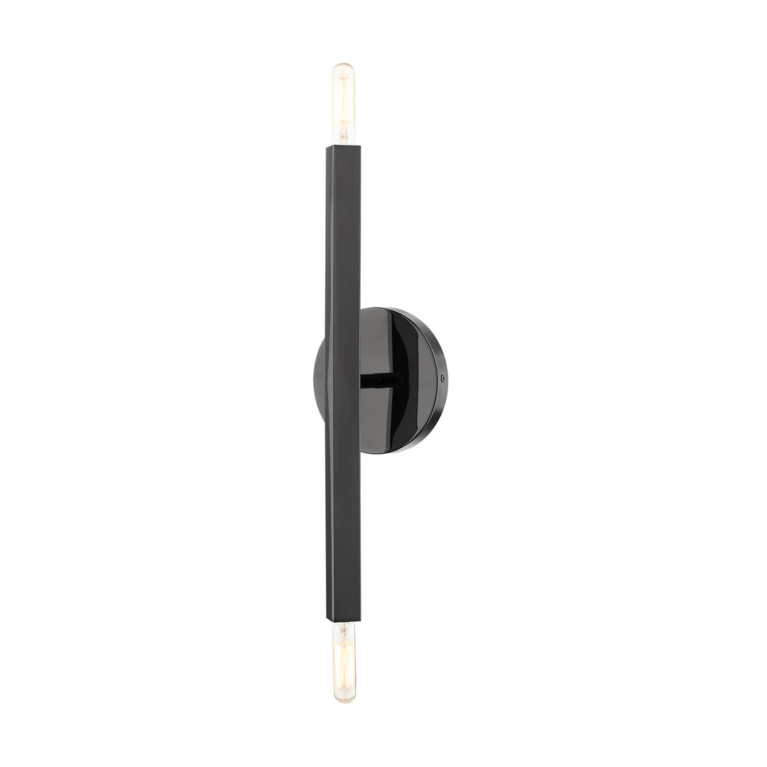 Livex Monaco 46981-46 Wall Sconce Light - Black Chrome