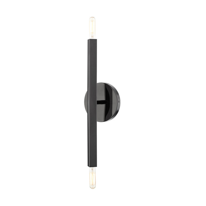 Livex Monaco 46981-46 Wall Sconce Light - Black Chrome