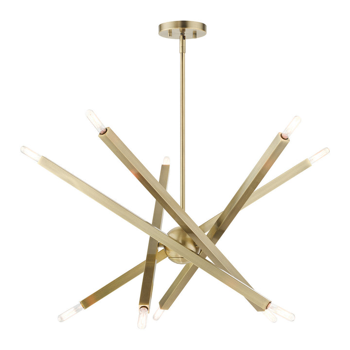 Livex Monaco 46986-01 Chandelier Light - Antique Brass