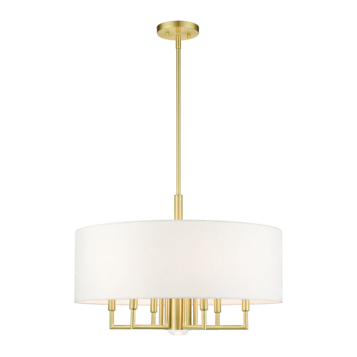 Livex Meridian 49376-12 Chandelier Light - Satin Brass