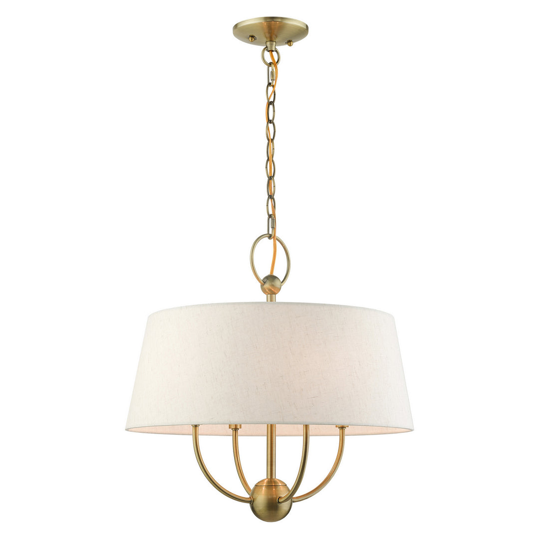 Livex Cartwright 49444-01 Chandelier Light - Antique Brass