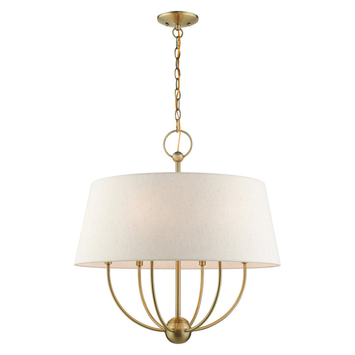 Livex Cartwright 49446-01 Chandelier Light - Antique Brass