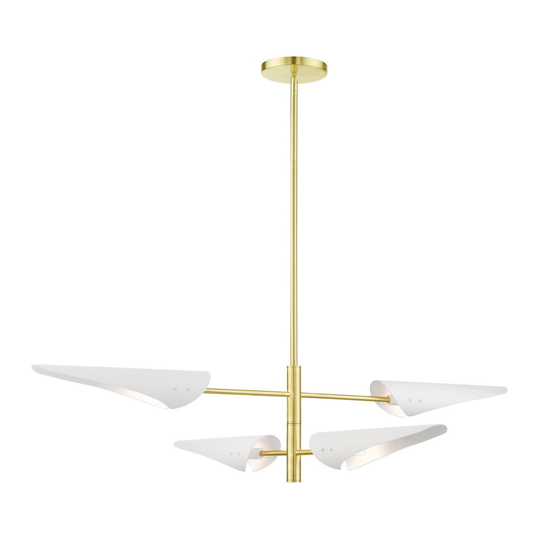 Livex Capistrano 49494-12 Pendant Light - Satin Brass