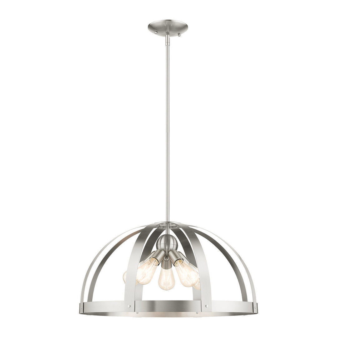 Livex Stoneridge 49645-91 Pendant Light - Brushed Nickel