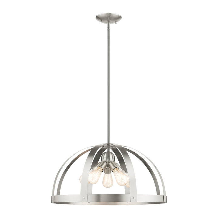 Livex Stoneridge 49645-91 Pendant Light - Brushed Nickel