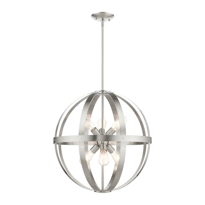 Livex Stoneridge 49646-91 Chandelier Light - Brushed Nickel