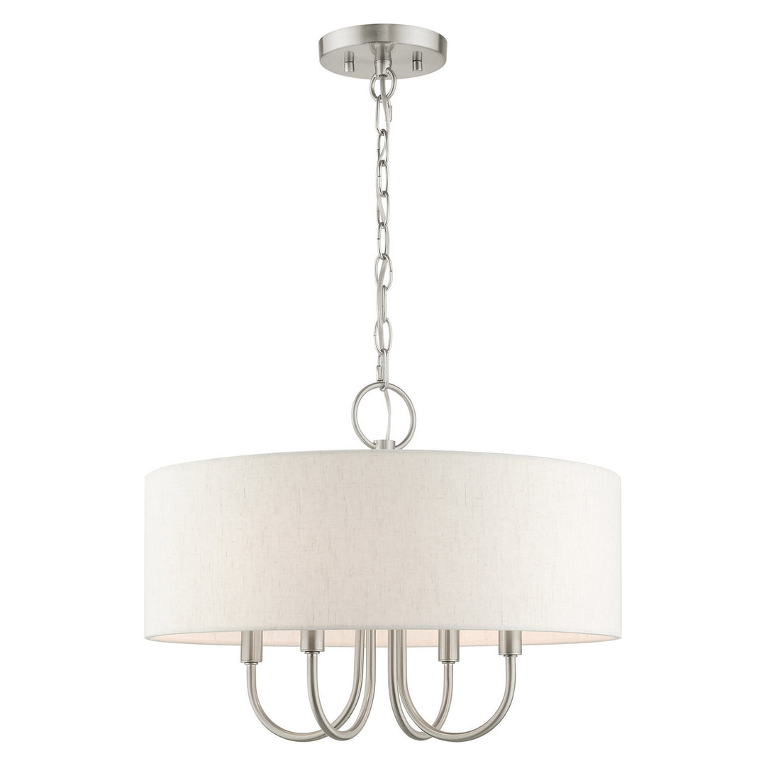 Livex Blossom 49804-91 Chandelier Light - Brushed Nickel