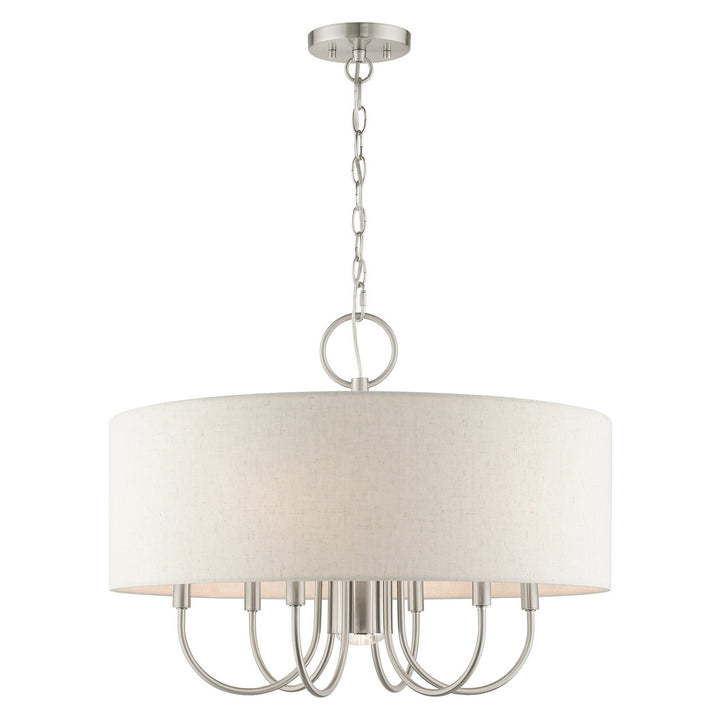 Livex Blossom 49806-91 Chandelier Light - Brushed Nickel