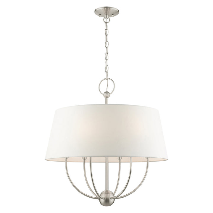 Livex Ridgecrest 49846-91 Chandelier Light - Brushed Nickel