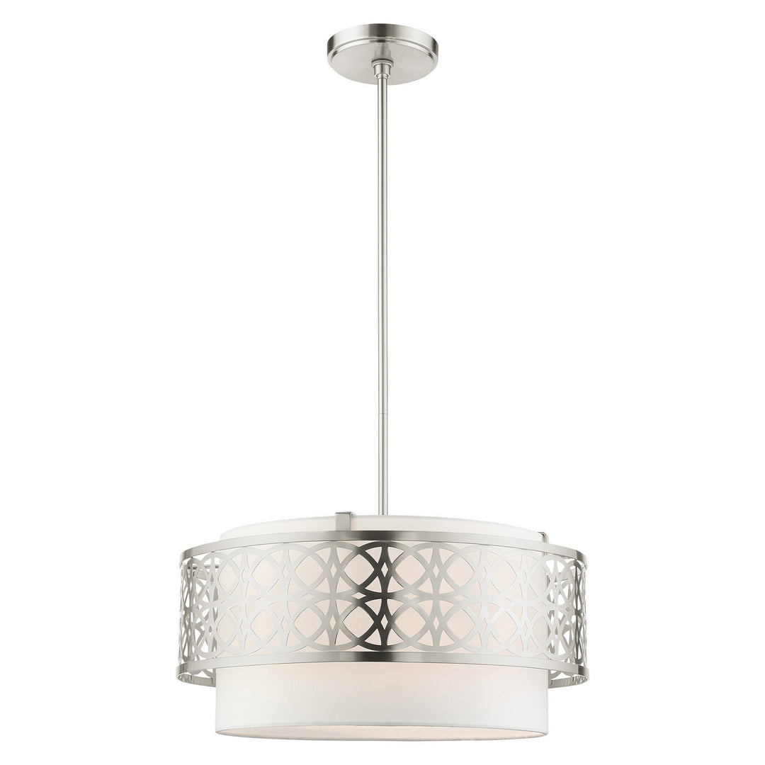 Livex Calinda 49865-91 Pendant Light - Brushed Nickel