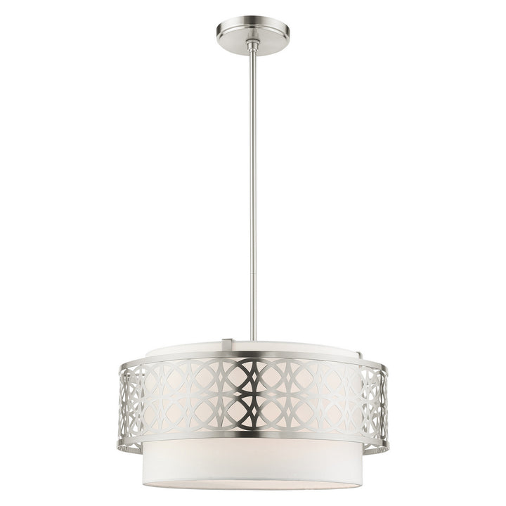 Livex Calinda 49865-91 Pendant Light - Brushed Nickel