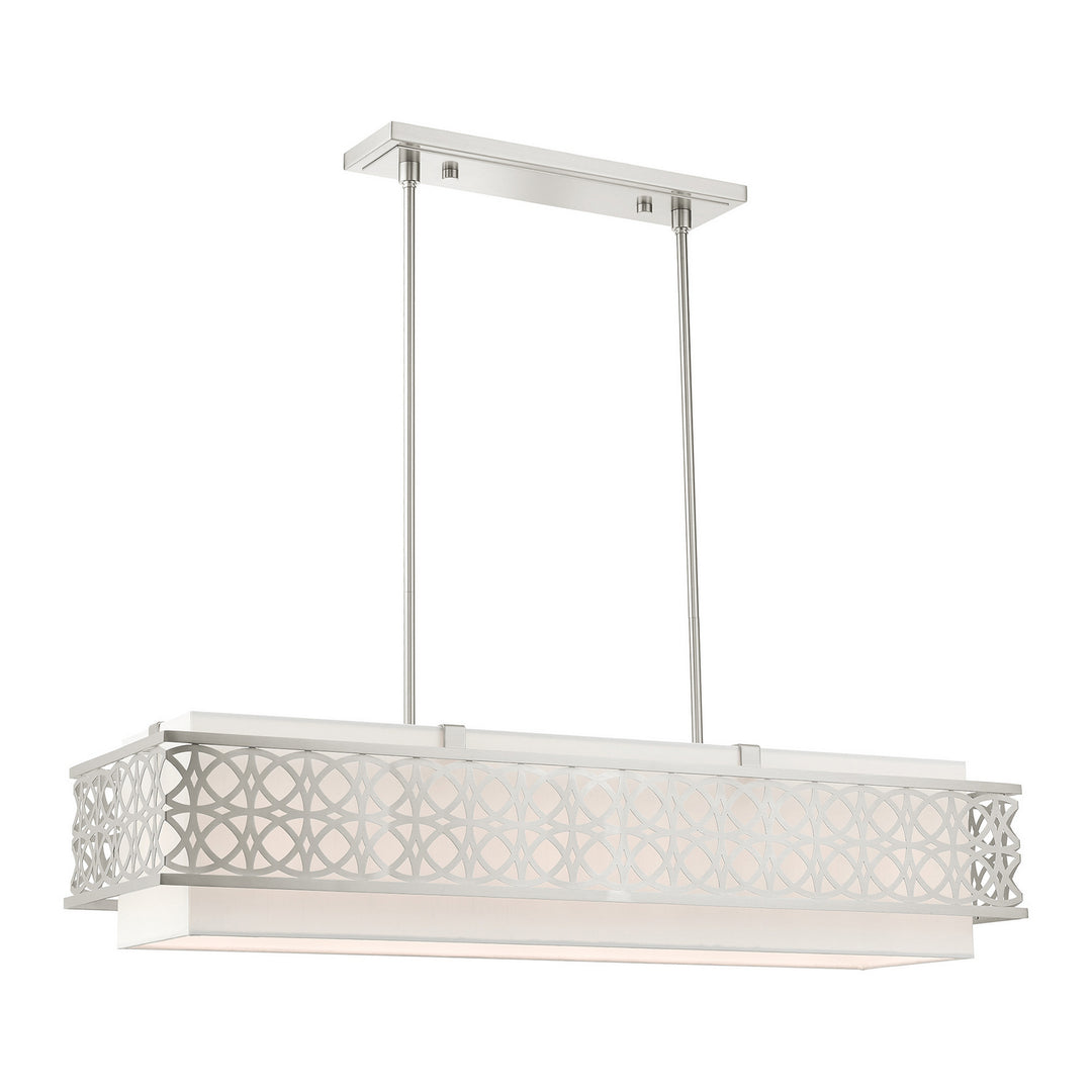 Livex Calinda 49868-91 Pendant Light - Brushed Nickel