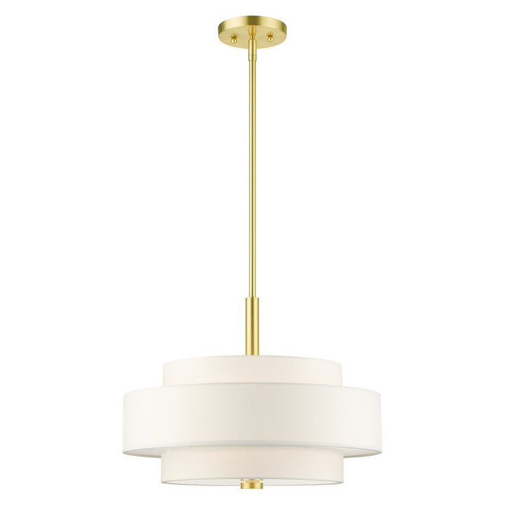 Livex Meridian 50874-12 Pendant Light - Satin Brass