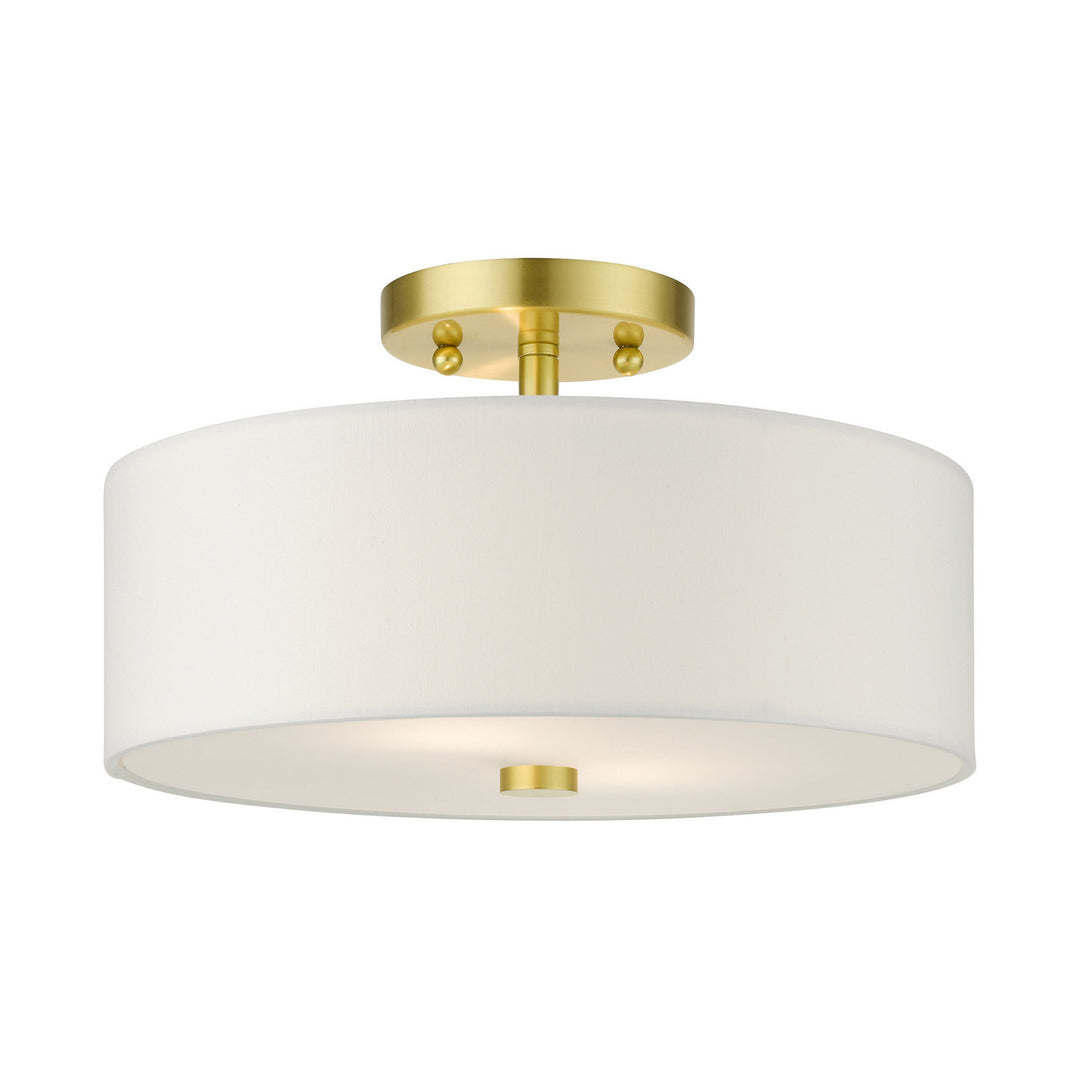 Livex Meridian 51053-12 Ceiling Light - Satin Brass