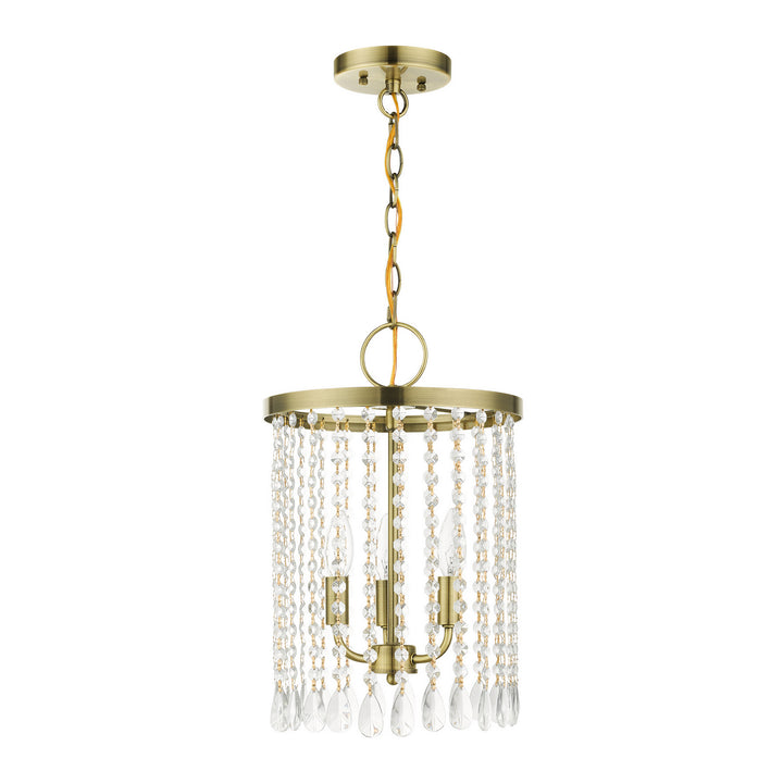 Livex Elizabeth 51060-01 Chandelier Light - Antique Brass