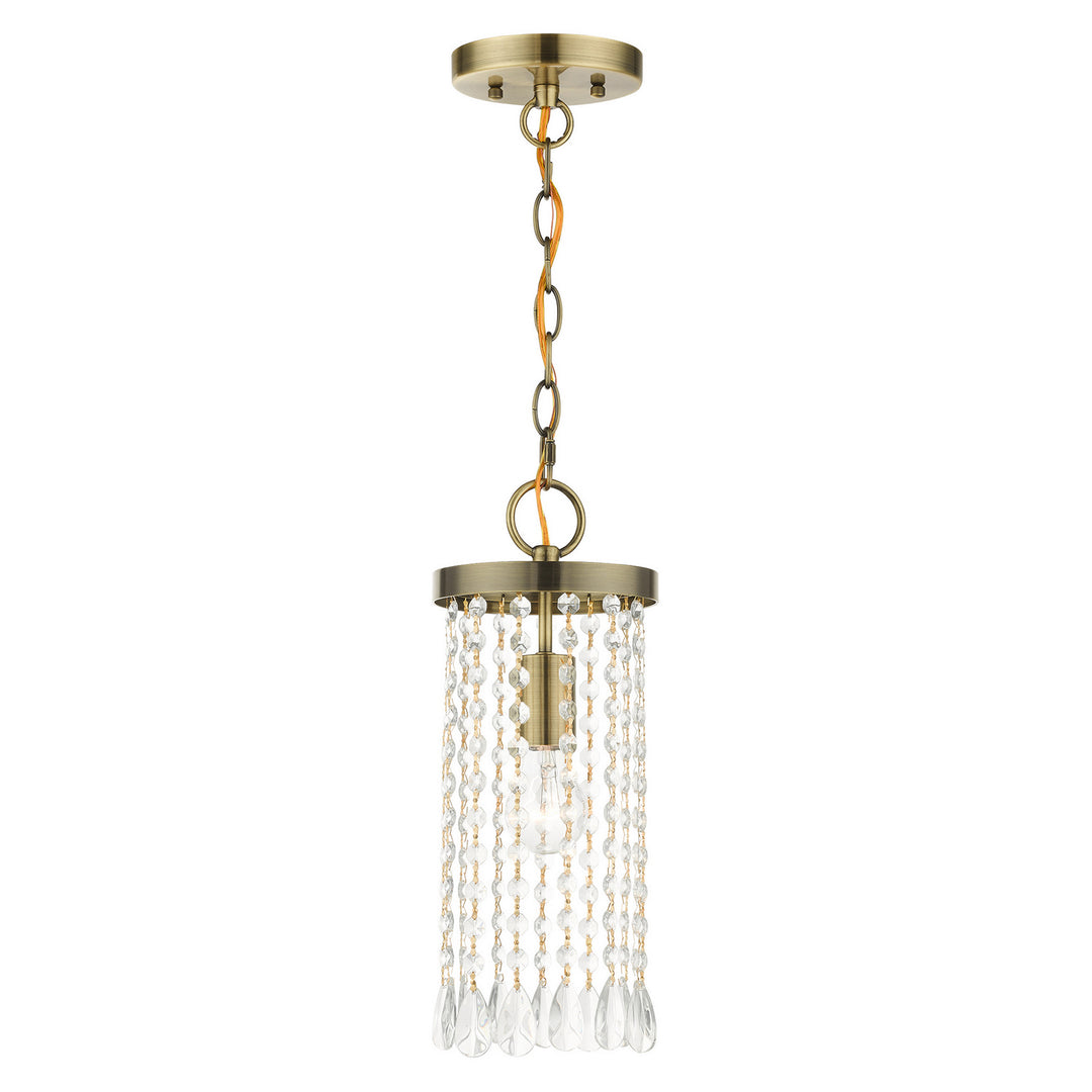 Livex Elizabeth 51062-01 Pendant Light - Antique Brass