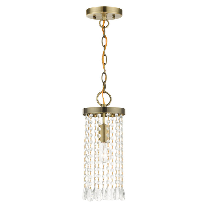 Livex Elizabeth 51062-01 Pendant Light - Antique Brass