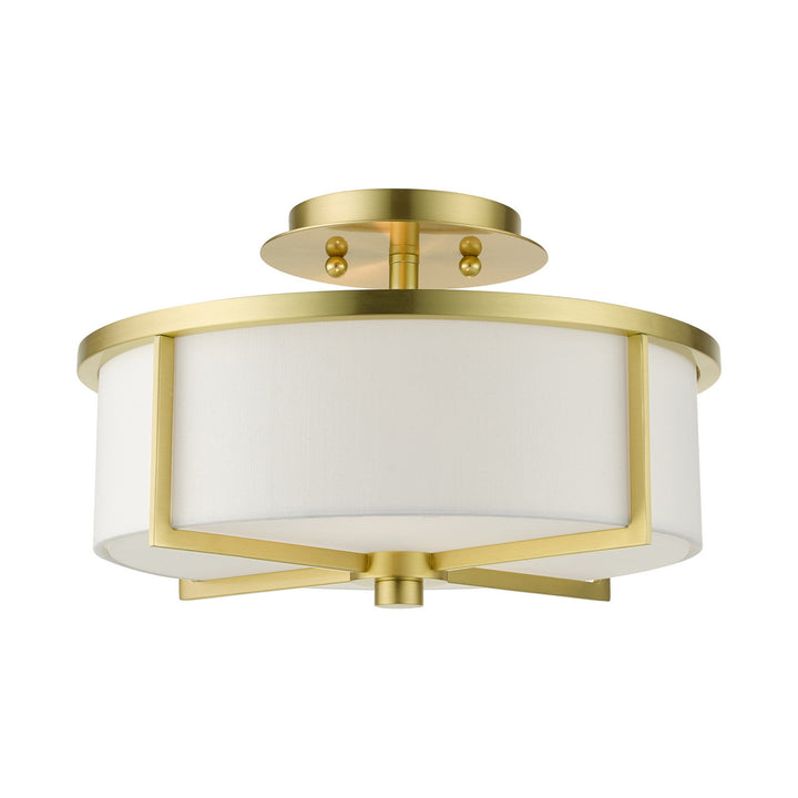 Livex Wesley 51073-12 Ceiling Light - Satin Brass