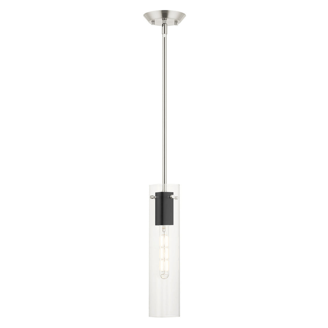 Livex Beckett 51160-91 Pendant Light - Brushed Nickel & Black