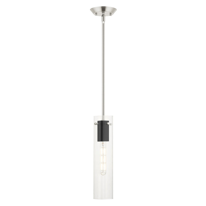 Livex Beckett 51160-91 Pendant Light - Brushed Nickel & Black