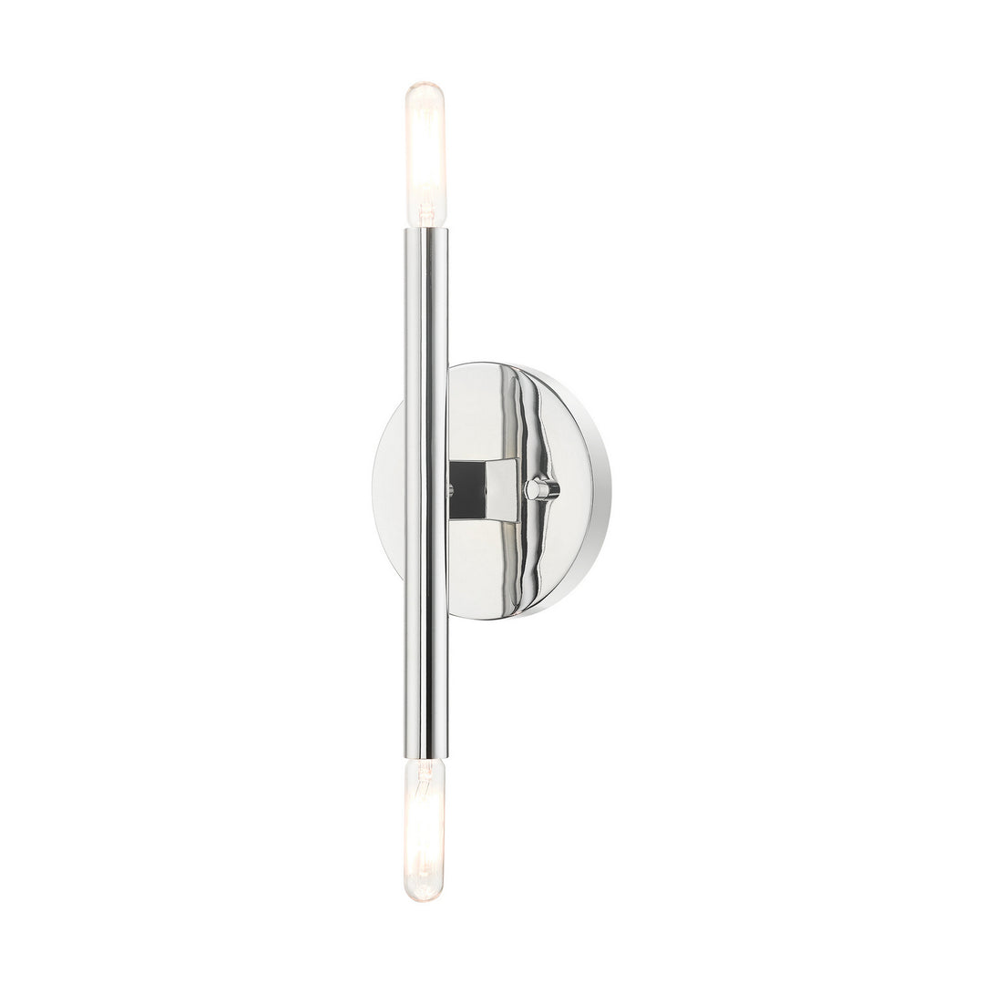 Livex Copenhagen 51172-05 Wall Sconce Light - Polished Chrome